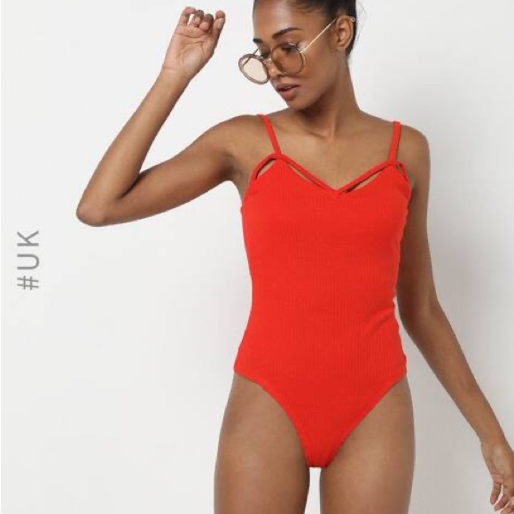 Brave Soul Vibrant Red Knit Top